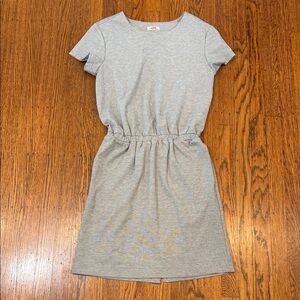 Bench Grey Casual Dress | Elastic Waist + Pockets | Size M